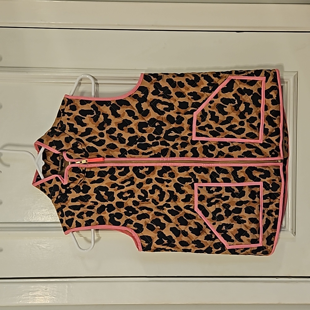 Crewcuts animal print puff vest